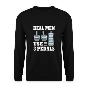 Autofahrer - Unisex Pullover - Schwarz - Vorne - Alina (178cm) & Michal (187cm)