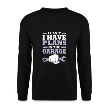Autofahrer - Unisex Pullover - Schwarz - Vorne - Alina (178cm) & Michal (187cm)