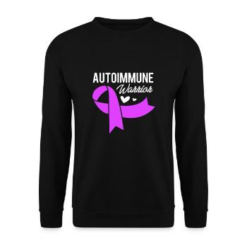 Autoimmunkrankheit - Unisex Pullover - Schwarz - Vorne - Alina (178cm) & Michal (187cm)