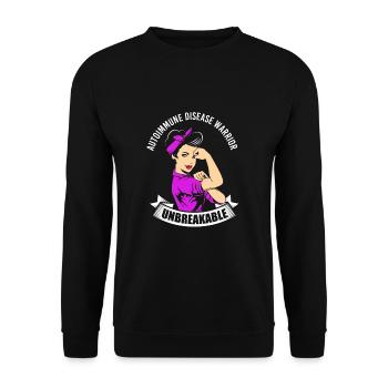 Autoimmune disease - Unisex Sweatshirt - black - Front - Alina (178cm) & Michal (187cm)