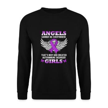 Autoimmunkrankheit - Unisex Pullover - Schwarz - Vorne - Alina (178cm) & Michal (187cm)