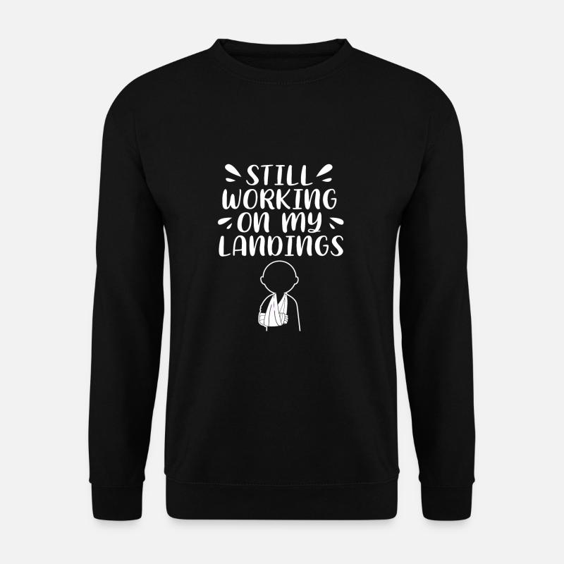 Gebrochener Arm Knochen Knochenbruch - Unisex Pullover - Schwarz