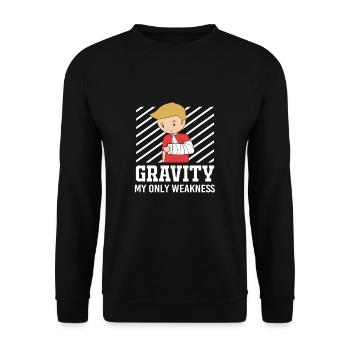 Broken Arm Bone Fracture - Unisex Sweatshirt - black - Front - Alina (178cm) & Michal (187cm)