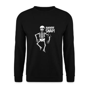 Broken Arm Bone Fracture - Unisex Sweatshirt - black - Front - Alina (178cm) & Michal (187cm)