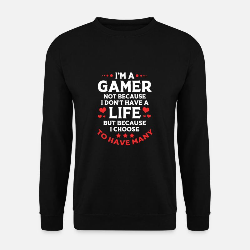 Gamer - Unisex Pullover - Schwarz