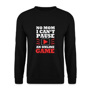 Joueur - Sweat-shirt Unisexe - noir - Devant - Alina (178cm) & Michal (187cm)