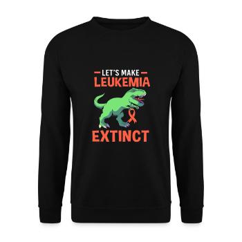 Leukämie Bewusstsein - Unisex Pullover - Schwarz - Vorne - Alina (178cm) & Michal (187cm)