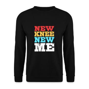Knie Operation - Unisex Pullover - Schwarz - Vorne - Alina (178cm) & Michal (187cm)