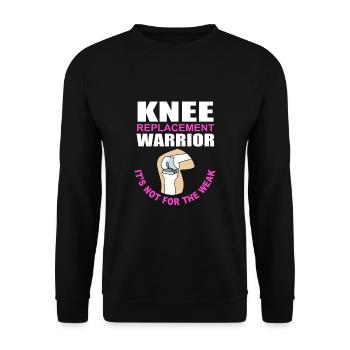Knie Operation - Unisex Pullover - Schwarz - Vorne - Alina (178cm) & Michal (187cm)
