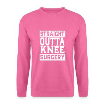 Knie Operation - Unisex Pullover - Pink - Vorne