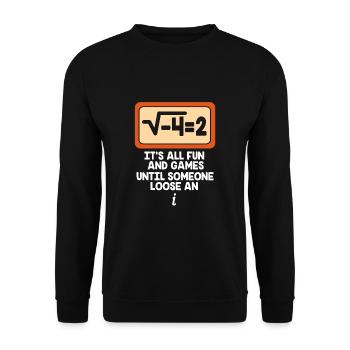 Mathematics - Unisex Sweatshirt - black - Front - Alina (178cm) & Michal (187cm)