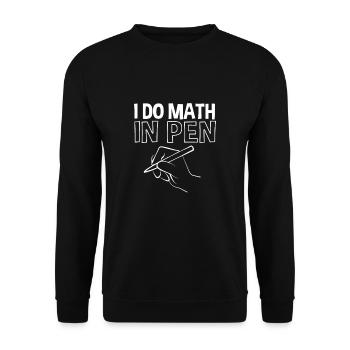 Mathematics - Unisex Sweatshirt - black - Front - Alina (178cm) & Michal (187cm)