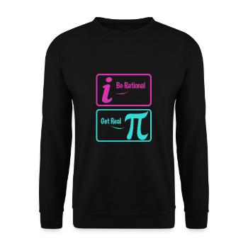Mathematics - Unisex Sweatshirt - black - Front - Alina (178cm) & Michal (187cm)