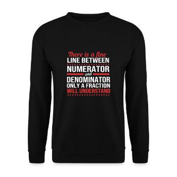 Mathematics - Unisex Sweatshirt - black - Front - Alina (178cm) & Michal (187cm)