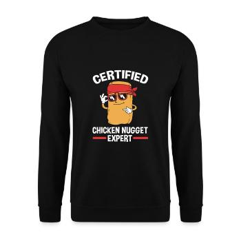 Chicken Nuggets - Unisex Sweatshirt - black - Front - Alina (178cm) & Michal (187cm)