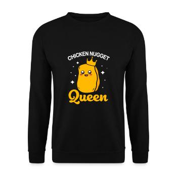 Chicken Nuggets - Unisex Sweatshirt - black - Front - Alina (178cm) & Michal (187cm)