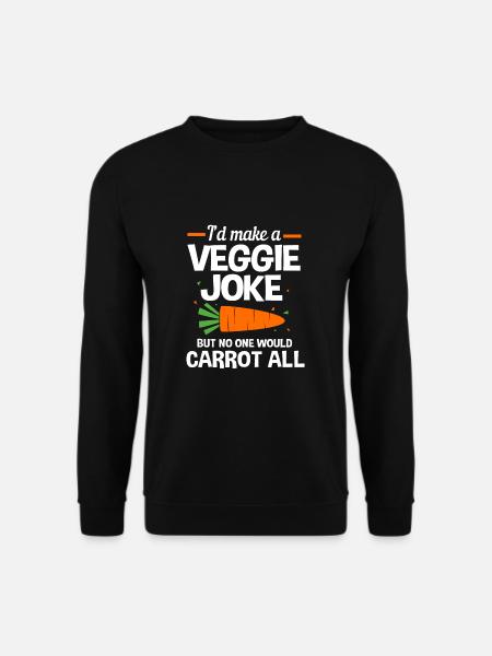 Carrot Vegetables - Unisex Sweatshirt - black
