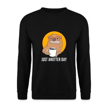 Otter - Unisex Pullover - Schwarz - Vorne - Alina (178cm) & Michal (187cm)