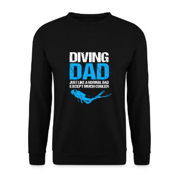 Dive - Unisex Sweatshirt - black - Front - Alina (178cm) & Michal (187cm)