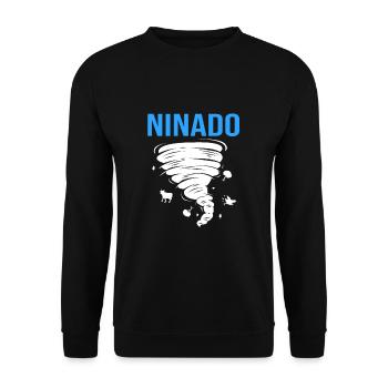 Tornado Birthday Fête d’anniversaire des enfants - Sweat-shirt Unisexe - noir - Devant - Alina (178cm) & Michal (187cm)