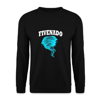 Tornado Birthday Children's Birthday Party - Unisex Sweatshirt - black - Front - Alina (178cm) & Michal (187cm)