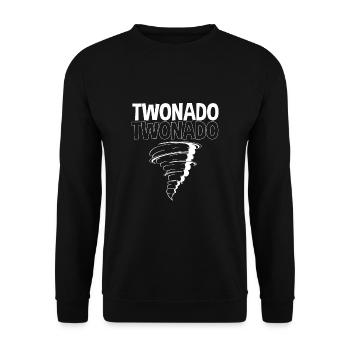 Tornado Birthday Children's Birthday Party - Unisex Sweatshirt - black - Front - Alina (178cm) & Michal (187cm)