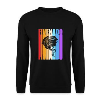 Tornado Birthday Children's Birthday Party - Unisex Sweatshirt - black - Front - Alina (178cm) & Michal (187cm)