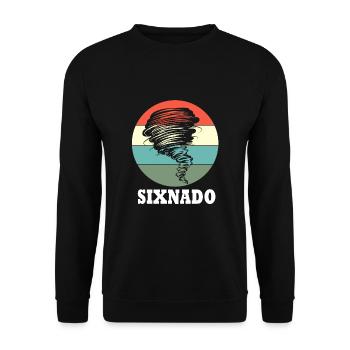 Tornado Birthday Children's Birthday Party - Unisex Sweatshirt - black - Front - Alina (178cm) & Michal (187cm)