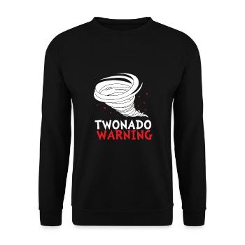 Tornado Birthday Children's Birthday Party - Unisex Sweatshirt - black - Front - Alina (178cm) & Michal (187cm)