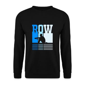Rowing Team Rowing Rowing Rowing Boat Rowers - Unisex Sweatshirt - black - Front - Alina (178cm) & Michal (187cm)