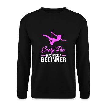 Pole Dance - Unisex Pullover - Schwarz - Vorne - Alina (178cm) & Michal (187cm)