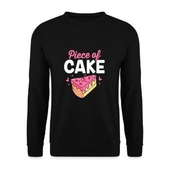 Torte Törtchen Dekoration Kuchen - Unisex Pullover - Schwarz - Vorne - Alina (178cm) & Michal (187cm)