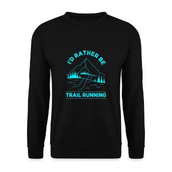 Trailrunning - Unisex Pullover - Schwarz - Vorne - Alina (178cm) & Michal (187cm)