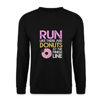 Marathonien Marathonien - Sweat-shirt Unisexe - noir - Devant - Alina (178cm) & Michal (187cm)