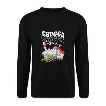 Children's Birthday Train Train Driver Locomotive - Unisex Sweatshirt - black - Front - Alina (178cm) & Michal (187cm)