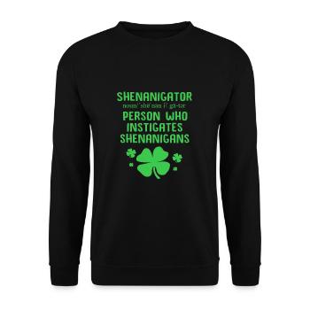 Shenanigan - Unisex Sweatshirt - black - Front - Alina (178cm) & Michal (187cm)