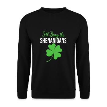Shenanigan - Unisex Sweatshirt - black - Front - Alina (178cm) & Michal (187cm)