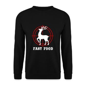 Chasse au chasseur - Sweat-shirt Unisexe - noir - Devant - Alina (178cm) & Michal (187cm)
