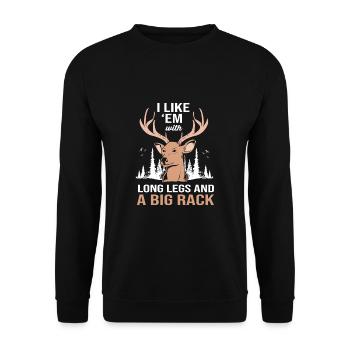 Jäger Jagen - Unisex Pullover - Schwarz - Vorne - Alina (178cm) & Michal (187cm)