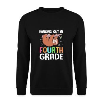4e année - Sweat-shirt Unisexe - noir - Devant - Alina (178cm) & Michal (187cm)