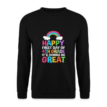 4e année - Sweat-shirt Unisexe - noir - Devant - Alina (178cm) & Michal (187cm)