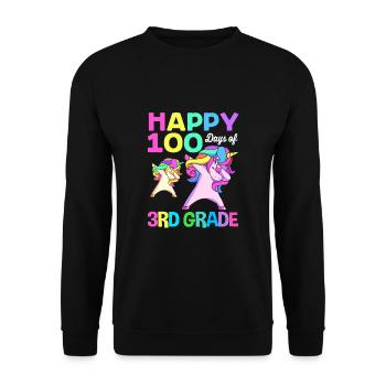 3rd Grade - Unisex Sweatshirt - black - Front - Alina (178cm) & Michal (187cm)