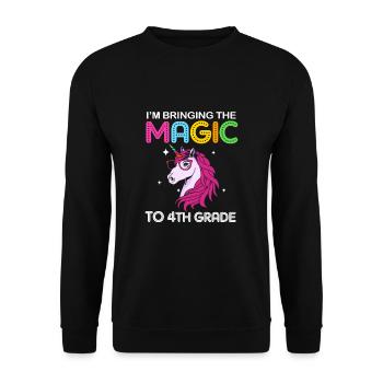4e année - Sweat-shirt Unisexe - noir - Devant - Alina (178cm) & Michal (187cm)