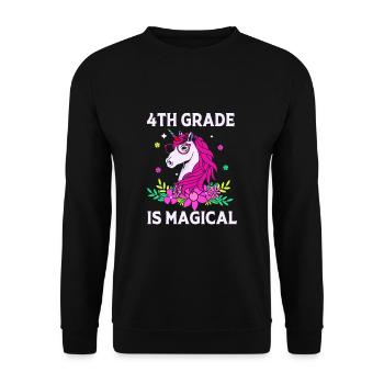 4e année - Sweat-shirt Unisexe - noir - Devant - Alina (178cm) & Michal (187cm)