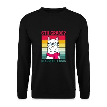 6th Grade - Unisex Sweatshirt - black - Front - Alina (178cm) & Michal (187cm)