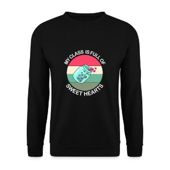 Middle School Teachers - Unisex Sweatshirt - black - Front - Alina (178cm) & Michal (187cm)