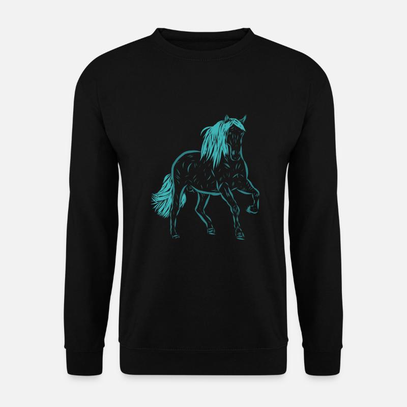 cheval - Sweat-shirt Unisexe - noir