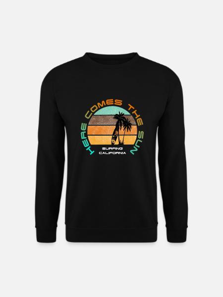 Sun Retro Vintage Design - Unisex Sweatshirt - black