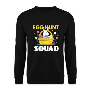 Oeuf de Pâques de l’escouade de chasse aux œufs - Sweat-shirt Unisexe - noir - Devant - Alina (178cm) & Michal (187cm)