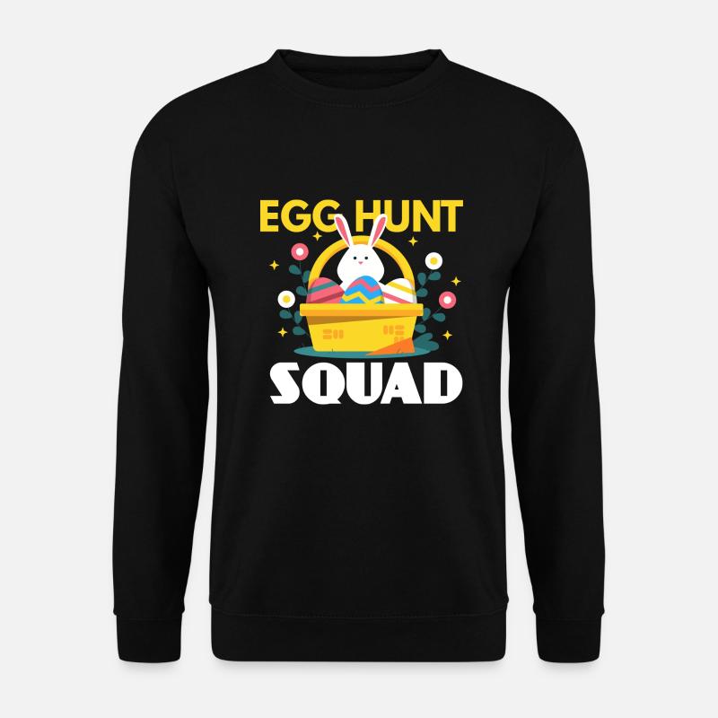 Egg Hunt Squad Osterei - Unisex Pullover - Schwarz